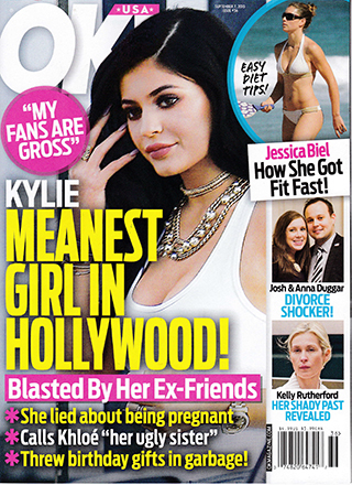 Illustration for article titled This Week In Tabloids: Kylie Threw Her Birthday Gifts in the Garbage